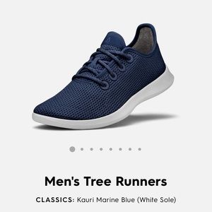Blue Allbirds Tree Runners Men’s, Size 9